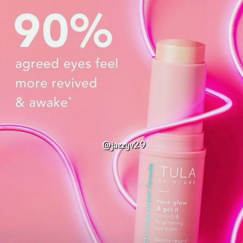 💗Tula Rose Glow & Get It Cooling & Brightening Eye Balm💗